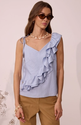 Блуза Lyushe 4105 голубой 