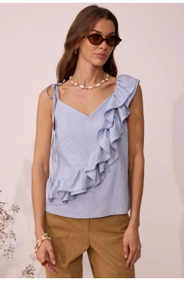 Блуза Lyushe 4105 голубой  Блуза Lyushe 4105 голубой