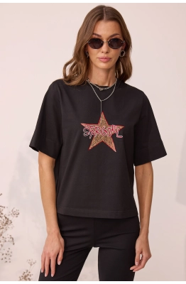 Джемпер Lyushe 4114 черный  Джемпер Lyushe 4114 черный