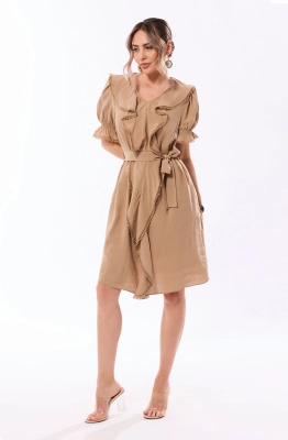 Платье Golden Valley 44172 бежевый  Платье Golden Valley 44172 бежевый
