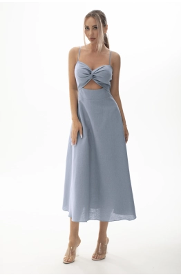 Платье Golden Valley 4937-2 серо-голубой 