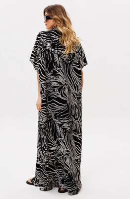 Платье EOLA 2859 черный с принтом  Платье EOLA 2859 черный с принтом