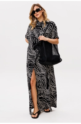 Платье EOLA 2859 черный с принтом 