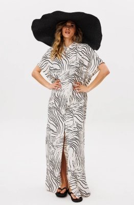 Платье EOLA 2859 молочный с принтом  Платье EOLA 2859 молочный с принтом