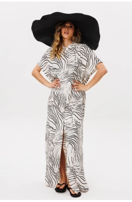 Платье EOLA 2859 молочный с принтом 