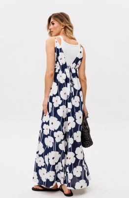 Сарафан EOLA 2860.1 синий с принтом  Сарафан EOLA 2860.1 синий с принтом