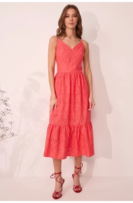 Платье Lyushe 4090 коралл   Платье Lyushe 4090 коралл