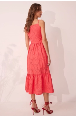 Платье Lyushe 4090 коралл   Платье Lyushe 4090 коралл