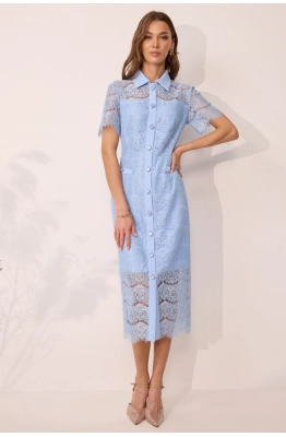 Платье Lyushe 4107 голубой  Платье Lyushe 4107 голубой