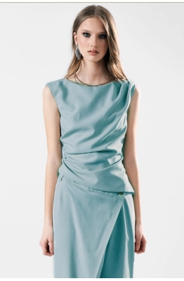 Блуза MilMil 1187 голубой  Блуза MilMil 1187 голубой