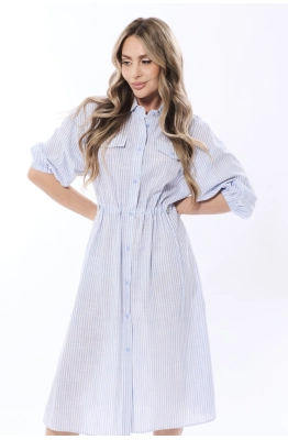 Платье Golden Valley 44196 бело-голубой 
