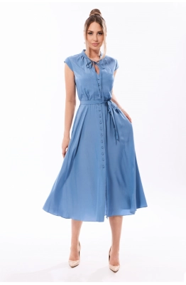 Платье Golden Valley 4934-3 серо-голубой  Платье Golden Valley 4934-3 серо-голубой