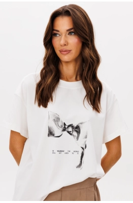 Футболка Фантазия Мод 5146 молочный  Футболка Фантазия Мод 5146 молочный