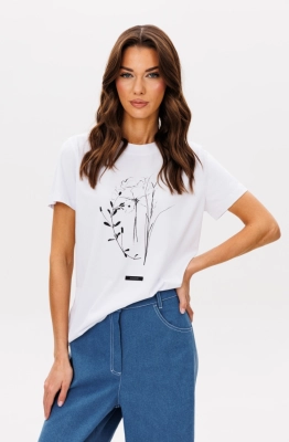 Футболка Фантазия Мод 5185 молочный  Футболка Фантазия Мод 5185 молочный