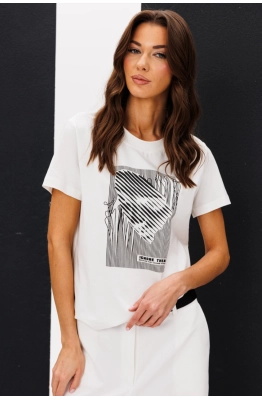 Футболка Фантазия Мод 5189 молочный  Футболка Фантазия Мод 5189 молочный