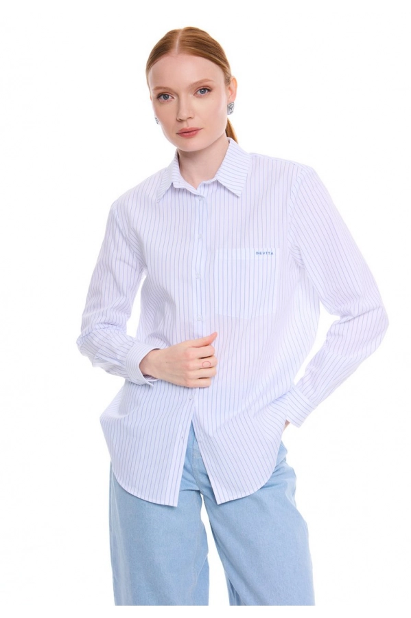 Блуза DEVITA 6035-1 полоска Блуза DEVITA 6035-1 полоска