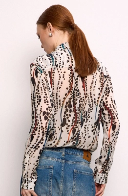 Блуза DEVITA 6035-2 черно-молочный Блуза DEVITA 6035-2 черно-молочный