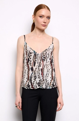 Блуза DEVITA 6042 черно-молочный 