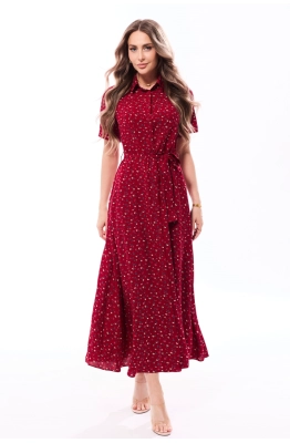 Платье Golden Valley 44177-1 бордовый 