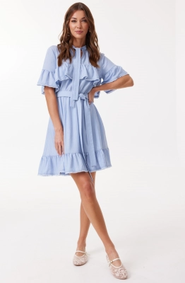 Платье Lyushe 4118 голубой  Платье Lyushe 4118 голубой