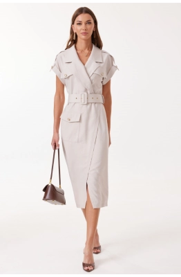 Платье Lyushe 4126 бежевый 