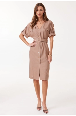Платье Lyushe 4129 коричневый 