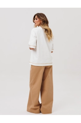 Костюм GIZART 5383 молочный+мокко  Костюм GIZART 5383 молочный+мокко