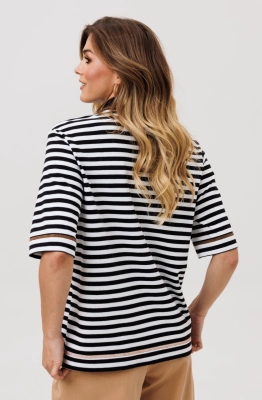 Джемпер GIZART 15380 черно-белая полоска  Джемпер GIZART 15380 черно-белая полоска