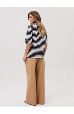 Костюм GIZART 5383 черно-белая полоска+мокко  Костюм GIZART 5383 черно-белая полоска+мокко