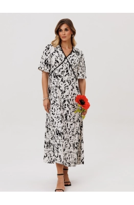 Платье GIZART 5400 черно-белый 