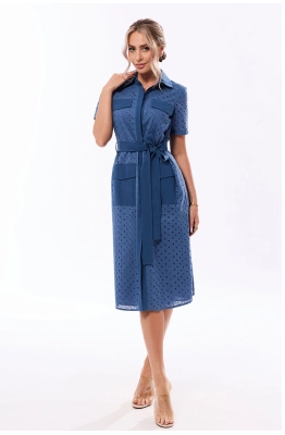 Платье Golden Valley 44180 темно-голубой 