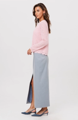 Юбка Buter 2987 серо-голубой  Юбка Buter 2987 серо-голубой