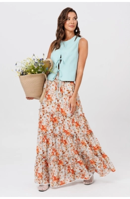 Юбка Buter 3052 принт цветы 