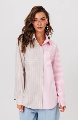 Блуза Buter 3115 бежево-розовый  Блуза Buter 3115 бежево-розовый