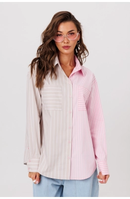 Блуза Buter 3115 бежево-розовый 
