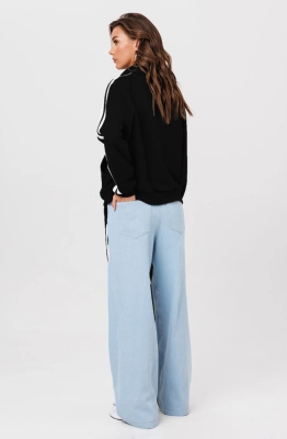 Брюки Buter 3136 черно-голубой  Брюки Buter 3136 черно-голубой