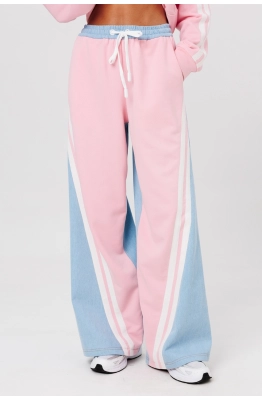 Брюки Buter 3136 розово-голубой 