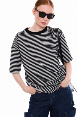 Джемпер DEVITA 6029-1 черный+серый  Джемпер DEVITA 6029-1 черный+серый