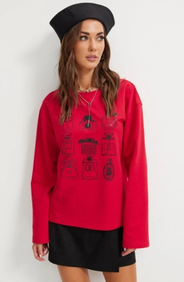 Джемпер Lyushe 4156 красный Джемпер Lyushe 4156 красный