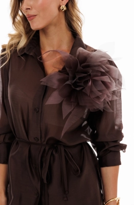 Брошь EOLA 0047 коричневый Брошь EOLA 0047 коричневый