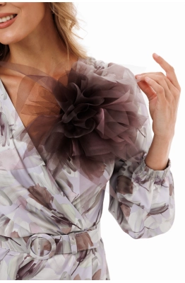 Брошь EOLA 0047 коричневый 