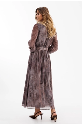 Платье EOLA 2899 серый/коричневый Платье EOLA 2899 серый/коричневый