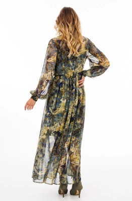 Платье EOLA 2900 хаки/синий  Платье EOLA 2900 хаки/синий