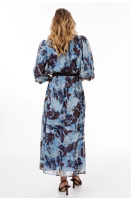 Платье EOLA 2904 голубой/коричневый 