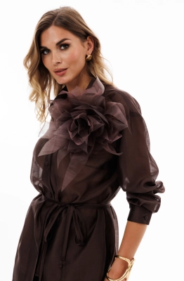 Блуза EOLA 2906 темный шоколад Блуза EOLA 2906 темный шоколад