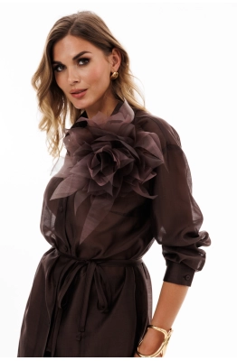 Блуза EOLA 2906 темный шоколад Блуза EOLA 2906 темный шоколад