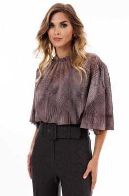 Блуза EOLA 2910.1 серый/коричневый Блуза EOLA 2910.1 серый/коричневый