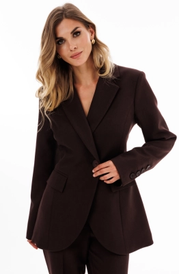 Жакет EOLA 2911 темный шоколад меланж 