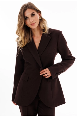 Жакет EOLA 2911 темный шоколад меланж 