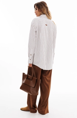 Блуза EOLA 2919 молочный в полоску Блуза EOLA 2919 молочный в полоску